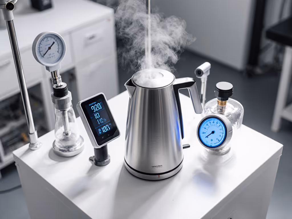 thermal_stability_testing_setup_with_thermometer_and_pouring_kettle